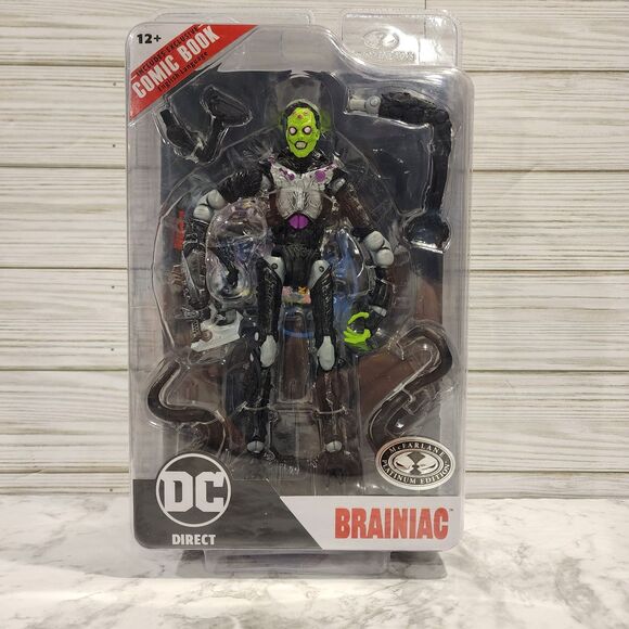McFarlane Toys DC Direct Page Punchers Brainiac Platinum Ghosts of Krypton 7" - Picture 1 of 3